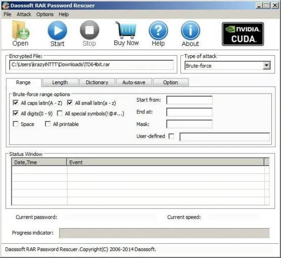 Daossoft RAR Password Rescue