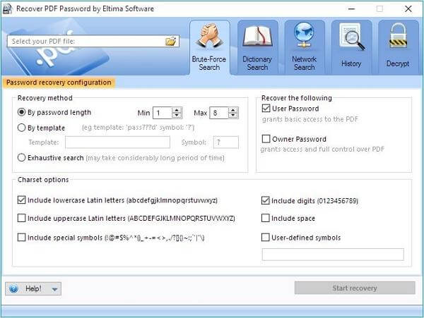 Recover PDF Password