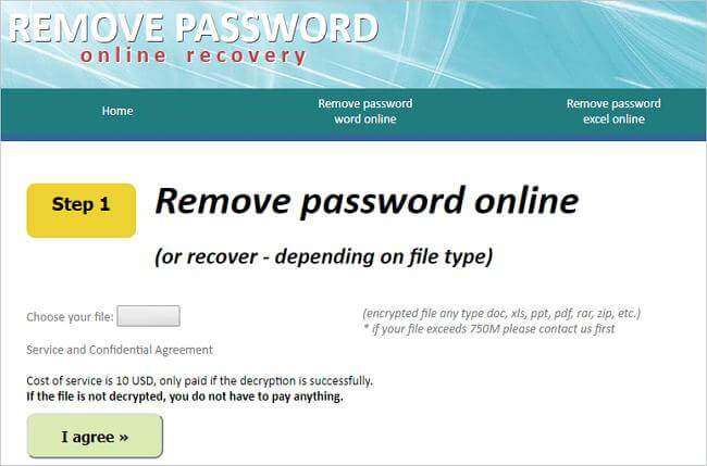 Remove Password Online Recovery