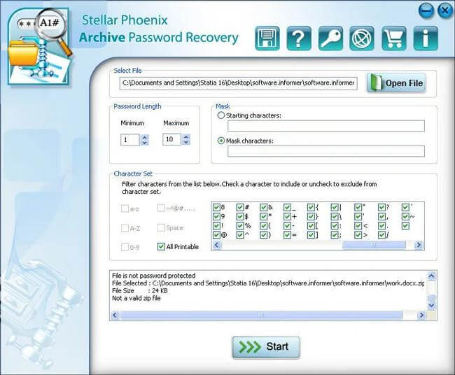 Stellar Phoenix RAR Password Recovery