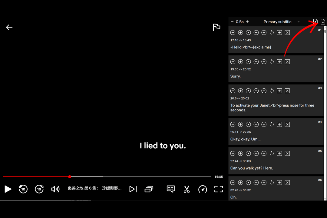 下載 Netflix 字幕