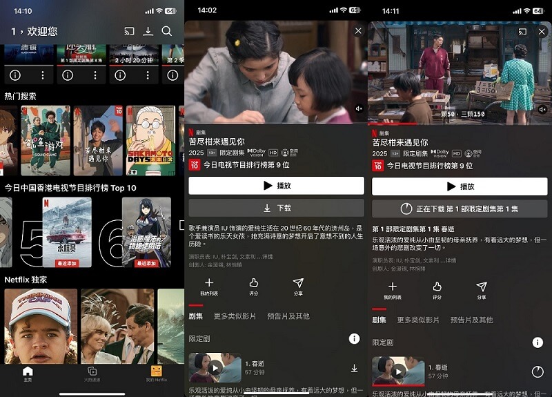 手機 Netflix  下載飛機
