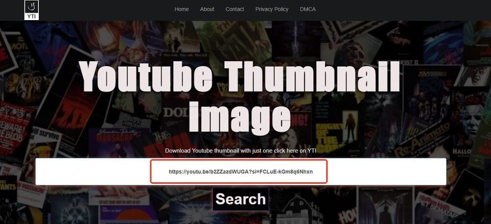 粘貼 YouTube 縮圖下載連結