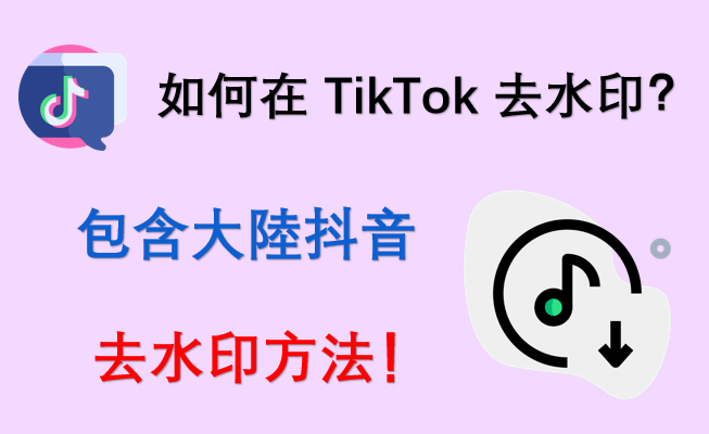 如何在 TikTok 去水印？包含大陸抖音去水印方法！