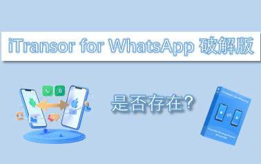 iTransor for WhatsApp 破解版是否存在？iTransor for WhatsApp 註冊碼讓您安心使用！