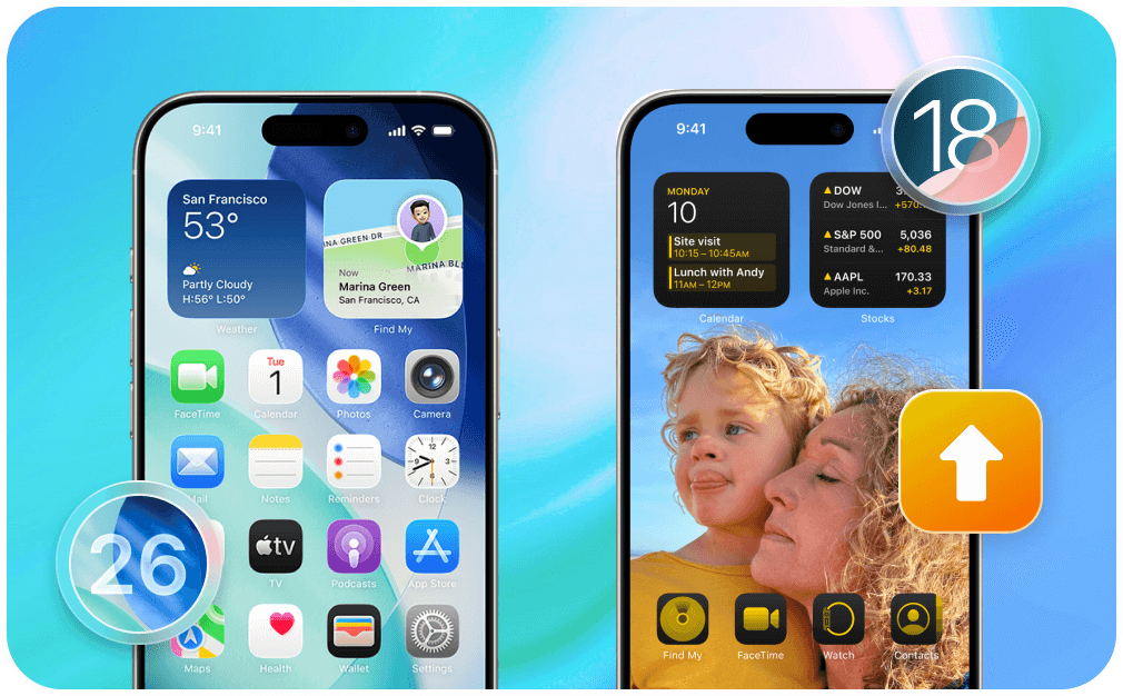 升級或降級 iOS/iPadOS