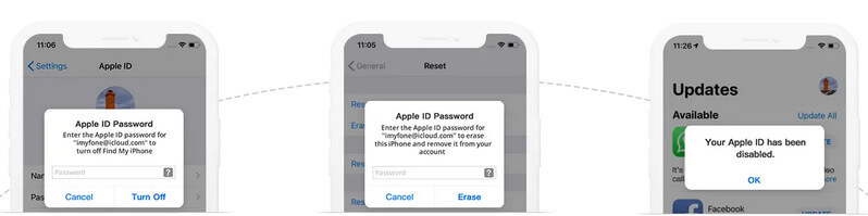 Remove previous iCloud account