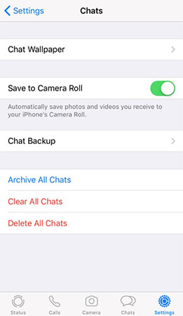 iPhone WhatsApp媒體保存到相機膠卷
