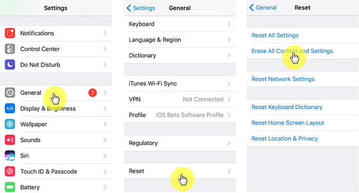擦除iPhone並重新設置