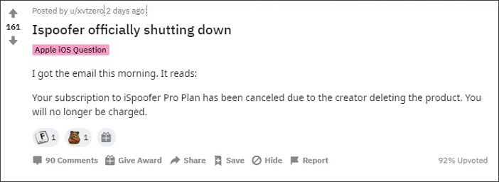 Ispoofer Official Closure News