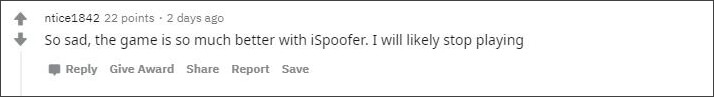 User discussions on iSpoofer