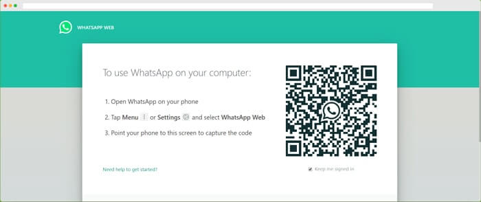 在電腦上登入whatsapp