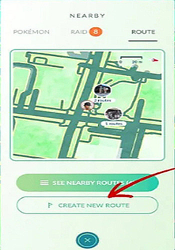 tạo tuyến đường trong pokemon go