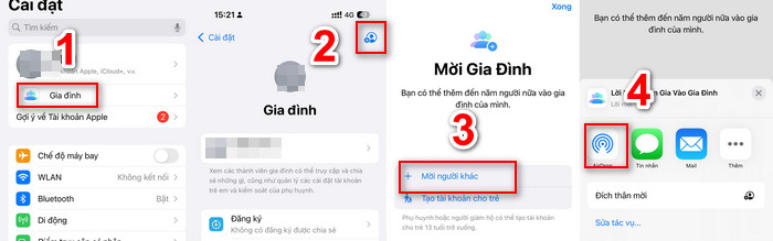 Mời tham gia gia đình