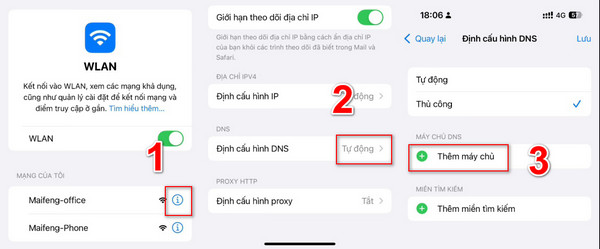 Định cầu hình DNS
