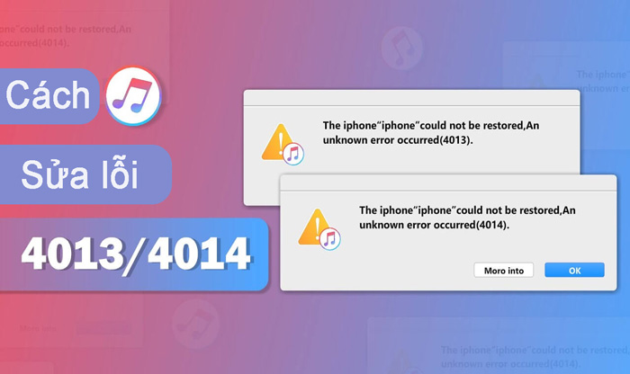 Làm thế nào để khắc phục lỗi 4013 / 4014 xảy ra khi khôi phục iPhone ?