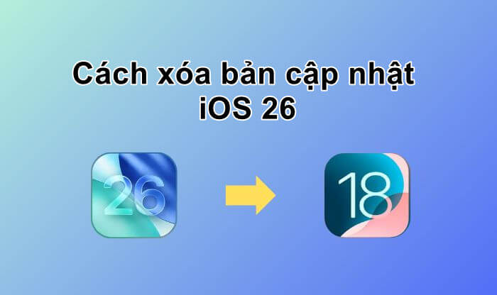 Cách xóa bản cập nhật phần mềm iOS