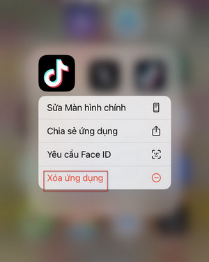 Xóa ứng dụng TikTok