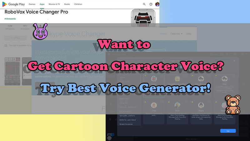 2024 Nhận Trình tạo giọng nói nhân vật hoạt hình & Chuyển văn bản thành giọng nói
