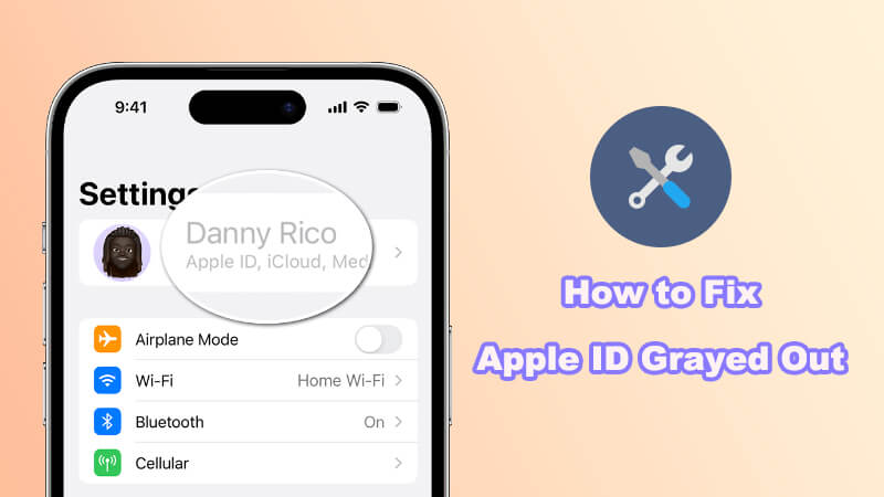 tại sao Apple ID của tôi bị mờ trên iphone