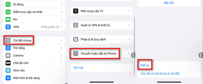 Đặt lại cài đặt mạng hoặc đặt lại tất cả cài đặt