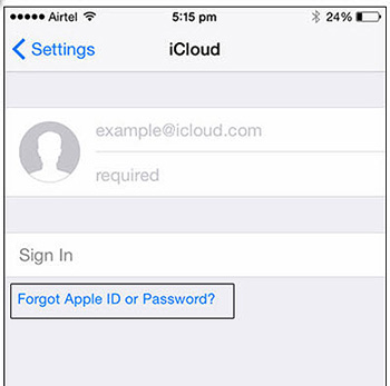 quên mật khẩu icloud