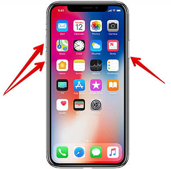 khởi động lại iphone X