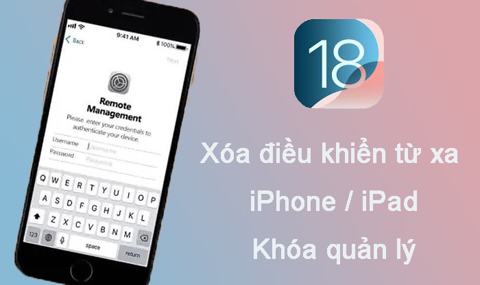 xóa khóa quản lý từ xa khỏi iphone ipad