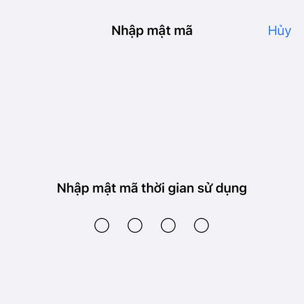nhập mật mã thời gian sử dụng