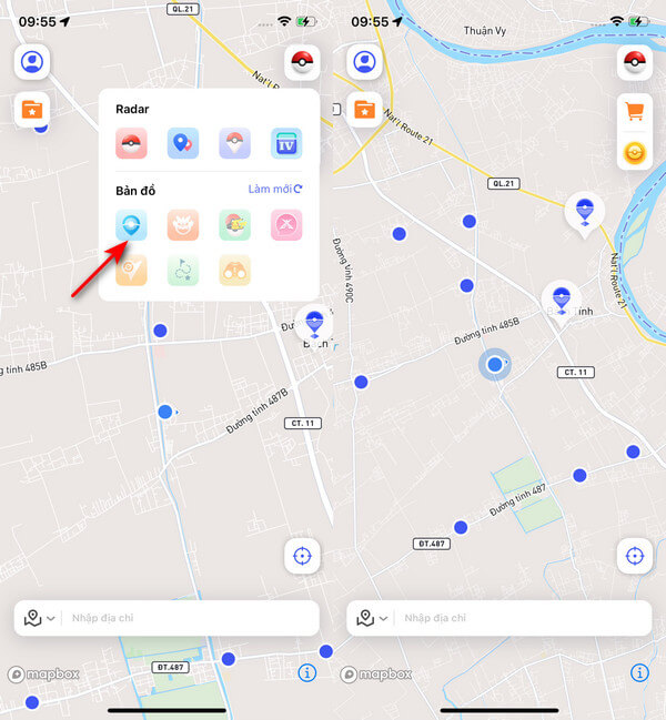 Tìm kiếm thông tin Pokestop