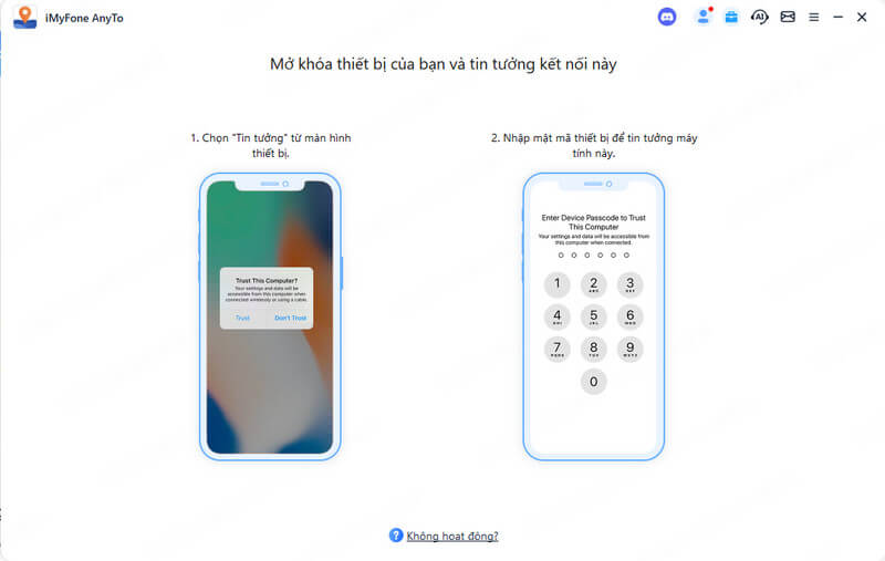 kết nối thiết bị ios