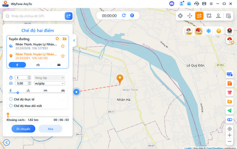 chọn điểm đến
