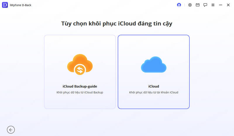 Khôi phục từ iCloud