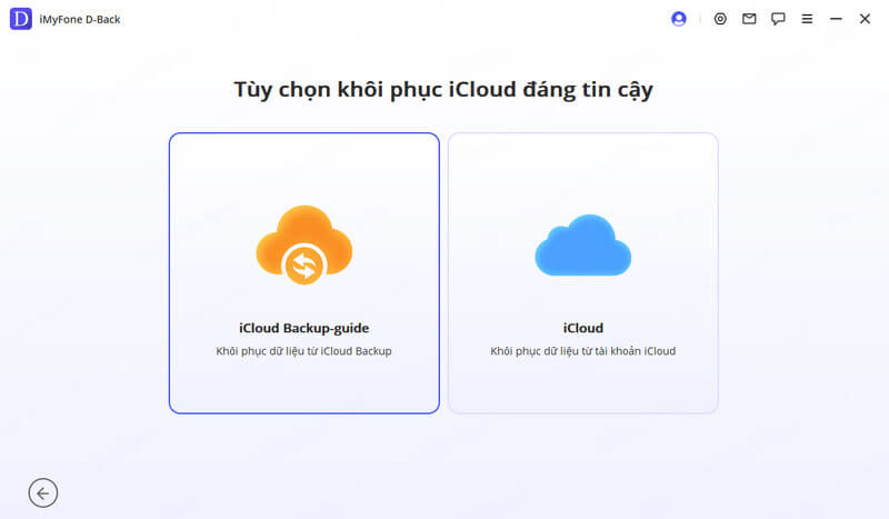 Khôi phục từ bản sao lưu iCloud
