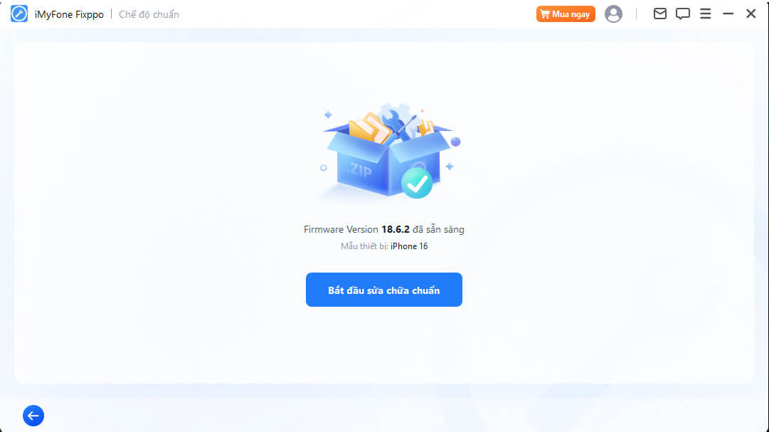 bắt đầu sửa chữa tiêu chuẩn