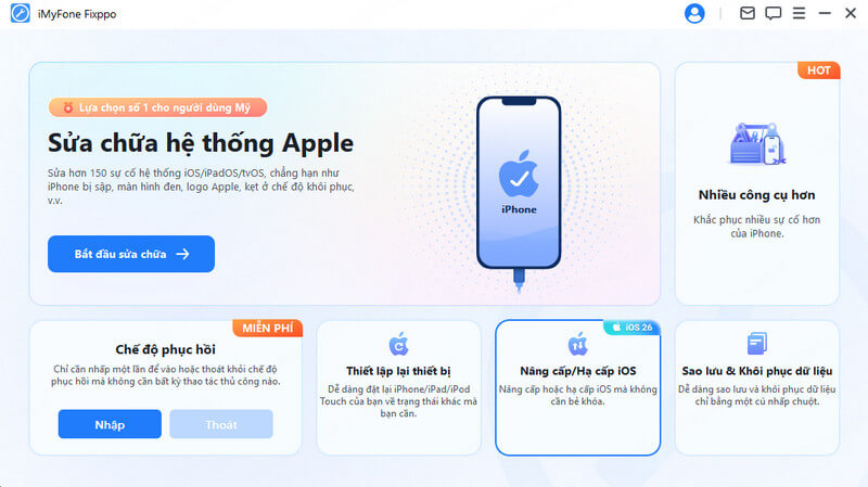 Cập nhật/Hạ cấp iOS