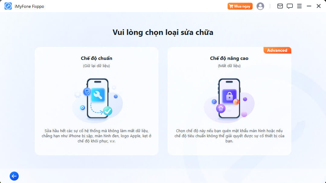 chế độ chuẩn Fixppo