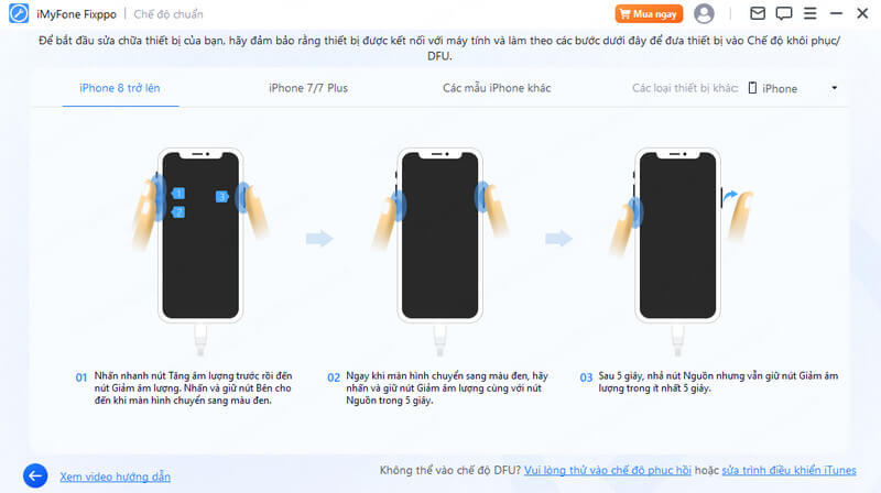 Fixppo Đưa iPhone của bạn về chế độ DFU