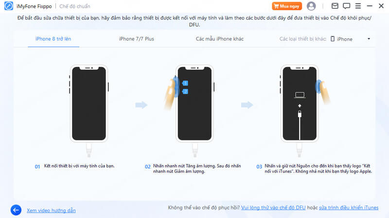 Fixppo Đưa iPhone của bạn vào chế độ recovery