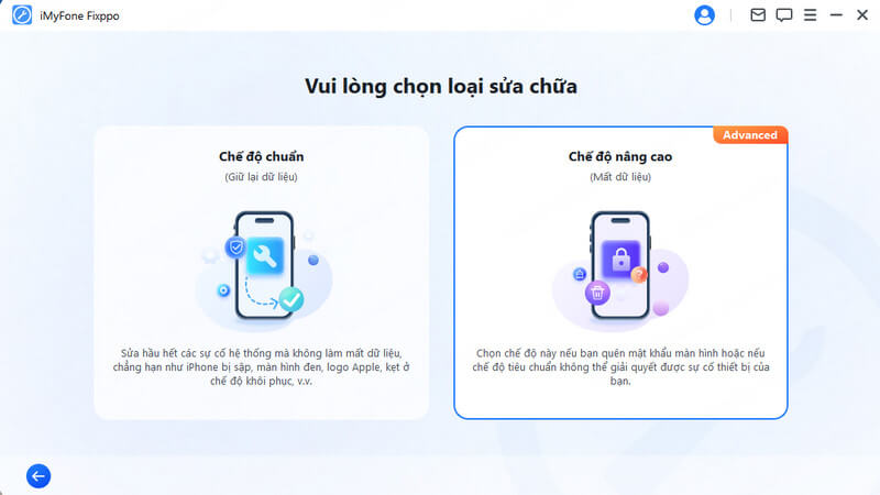 chế độ nâng cao Fixppo