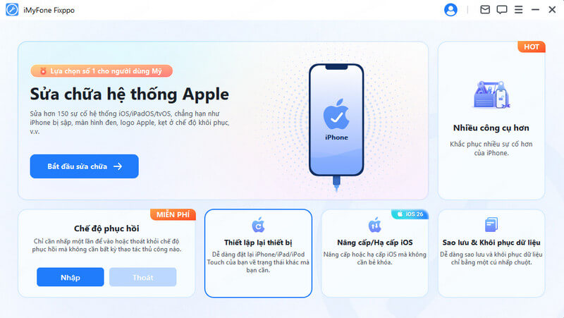thiết lập lại idevice