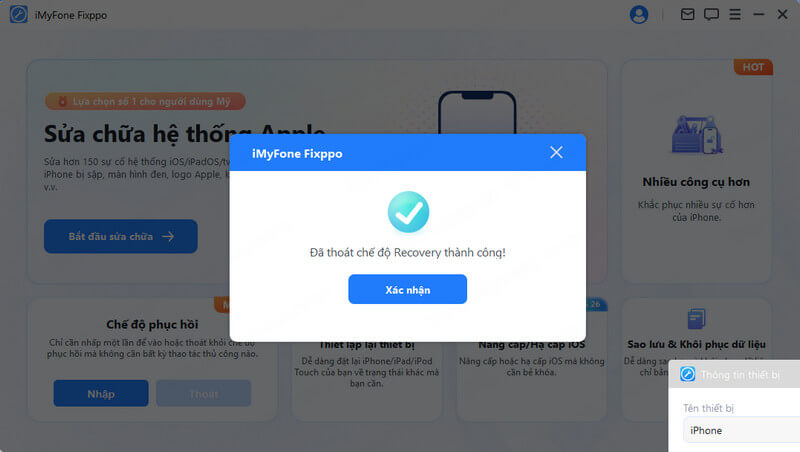 Fixppo thoát chế độ recovery thành công