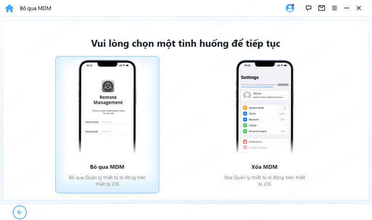chọn một tình huống
