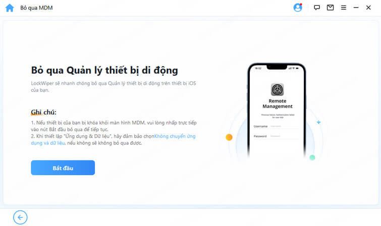 bỏ qua quản lý thiết bị di động
