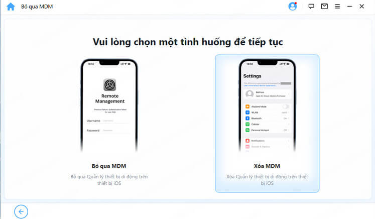 xóa bỏ các hạn chế mdm