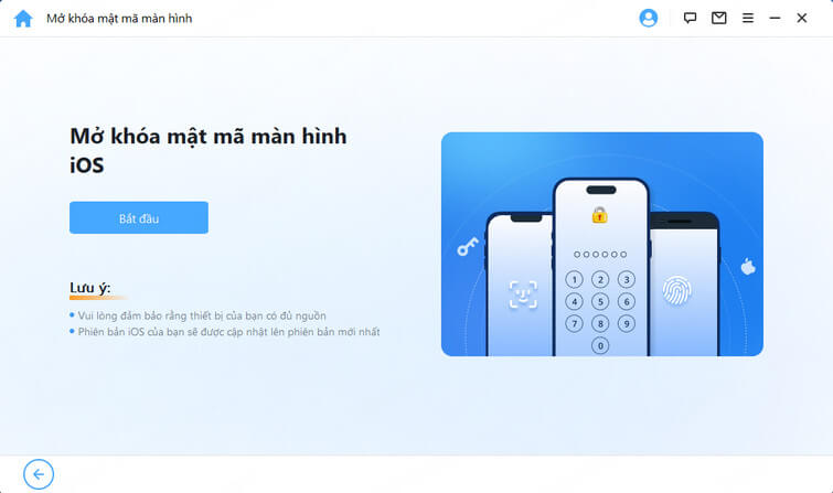 xóa khóa màn hình iphone