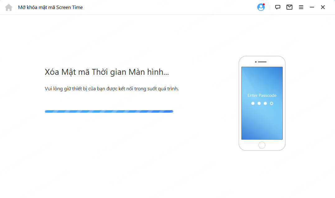 Xóa mật mã Thời gian màn hình