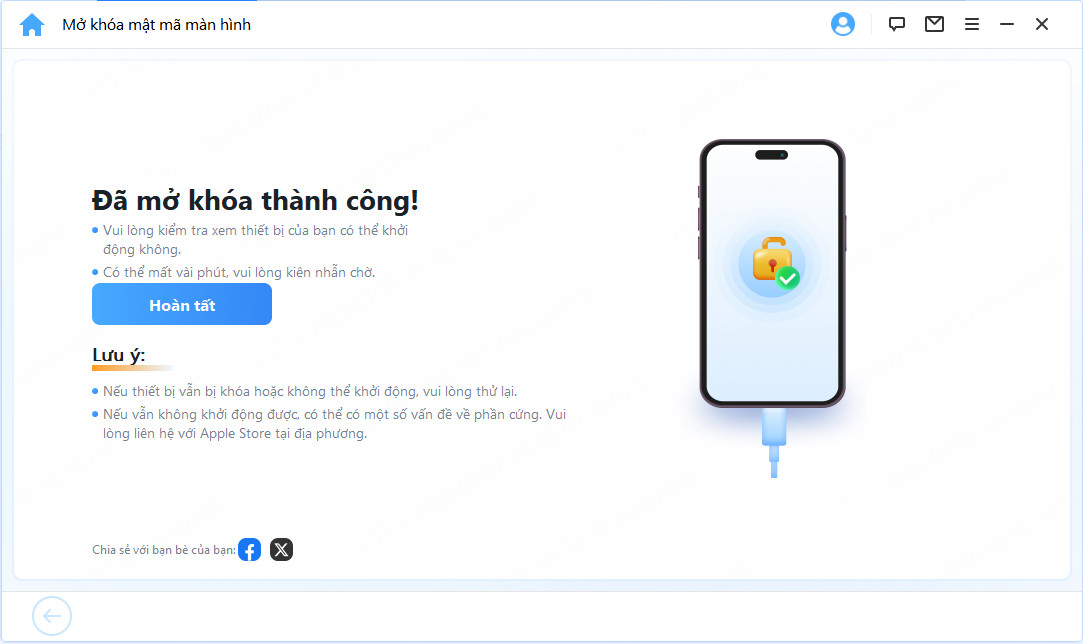 Mở khóa mật mã màn hình 4